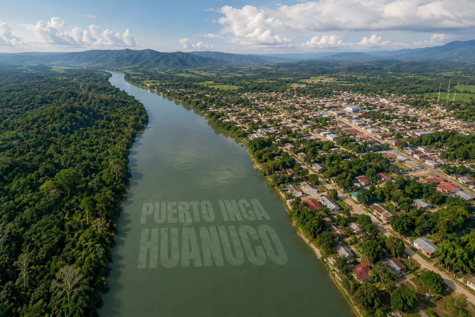 Vista a&eacute;rea de Puerto Inca &mdash; territorio JHYPERIONM